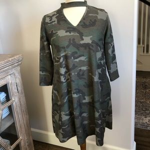 Camp sweater dress with pockets